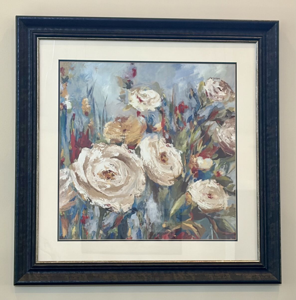 Framed Floral Wall Art (38x38) - Moving Sale