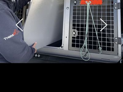 TransK9 B20 Double Dog Crate - Secure, Vented, Removable Divider, Rear Escape Door