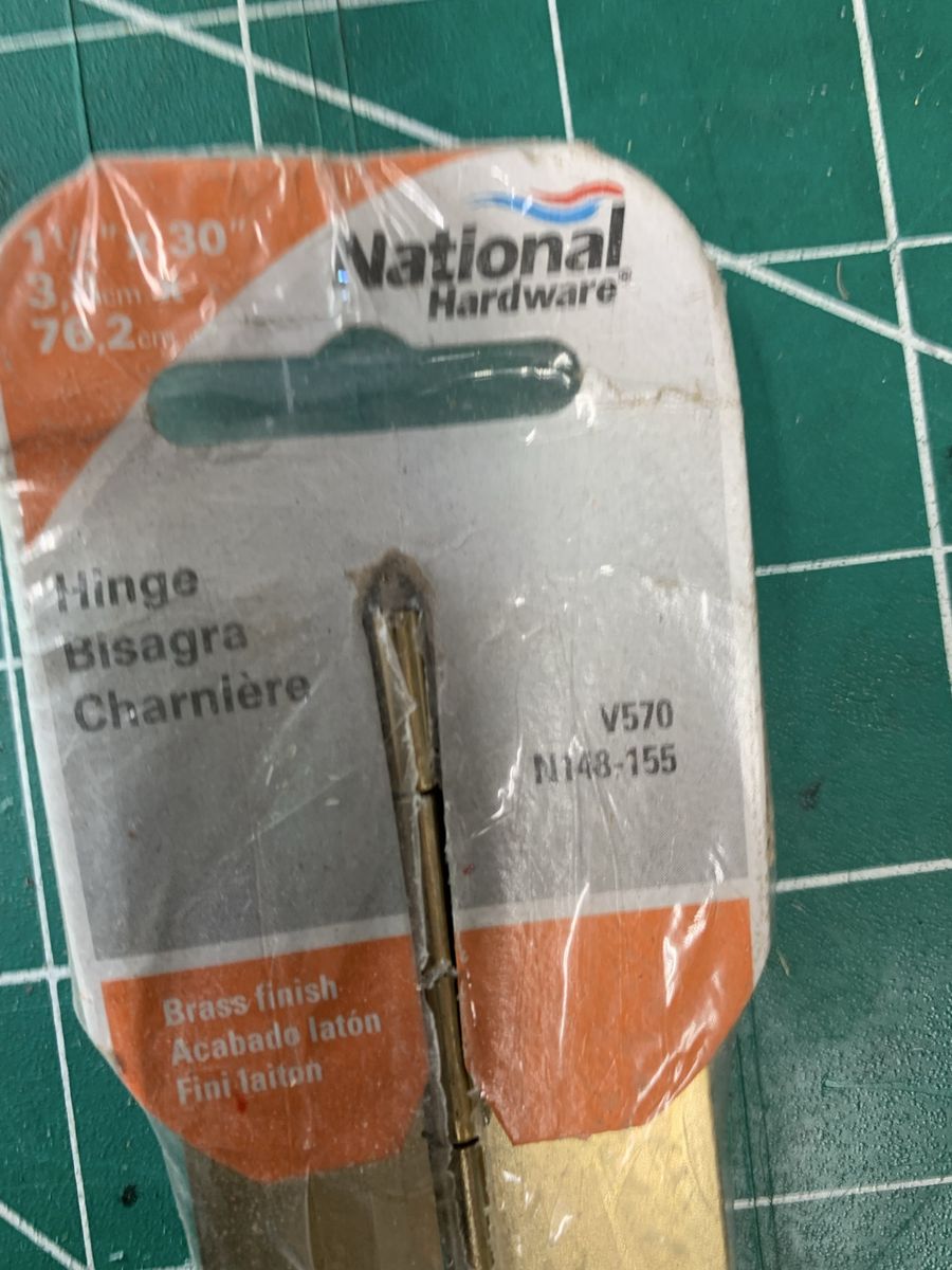 National Hardware Brass Finish Hinge V570 N148-155 (1-1/2 in x 30 in)