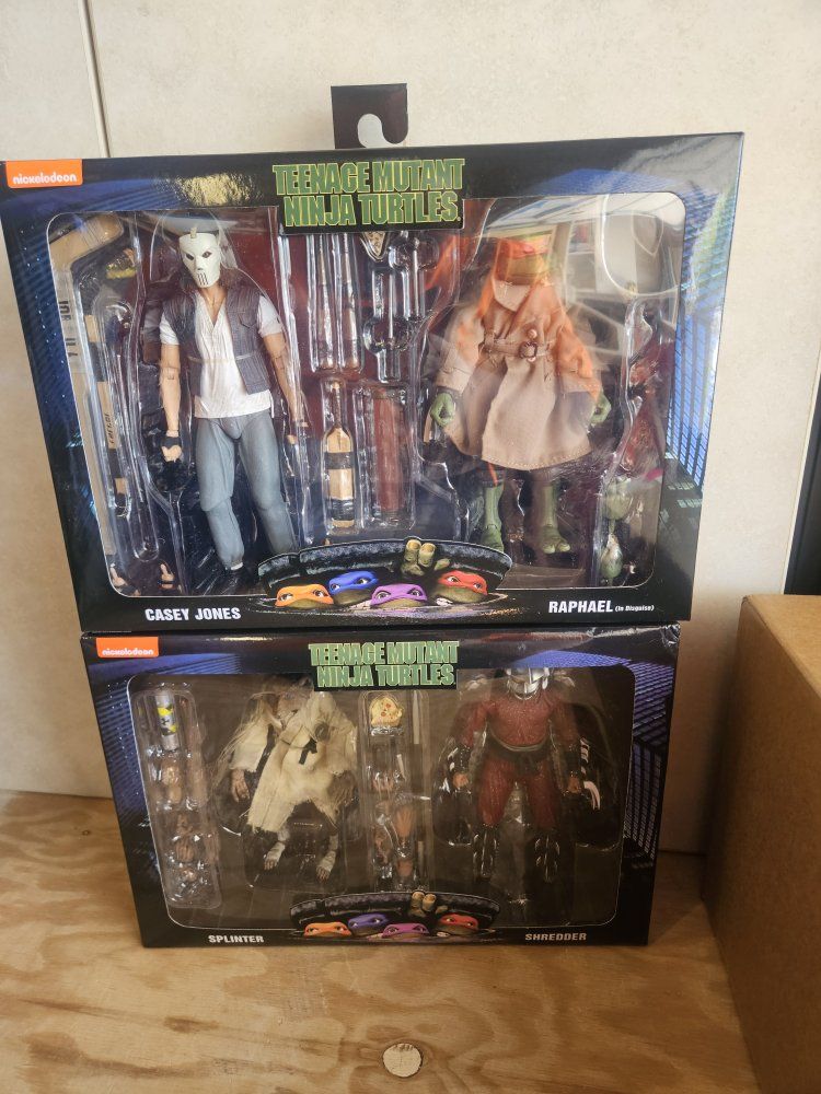 NECA Teenage Mutant Ninja Turtles Casey Jones & Raphael (In Disguise) Action Figure 2-Pack