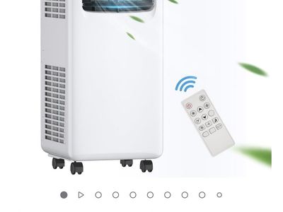 Costway 5500 BTU (9000 BTU ASHRAE) 3-in-1 Portable AC w/ Dehumidifier & Window Kit