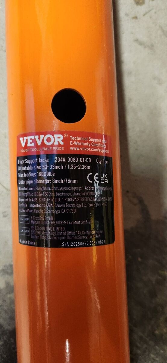 Vevor House Floor Jack Base (Missing Upper) 18,000# Capacity