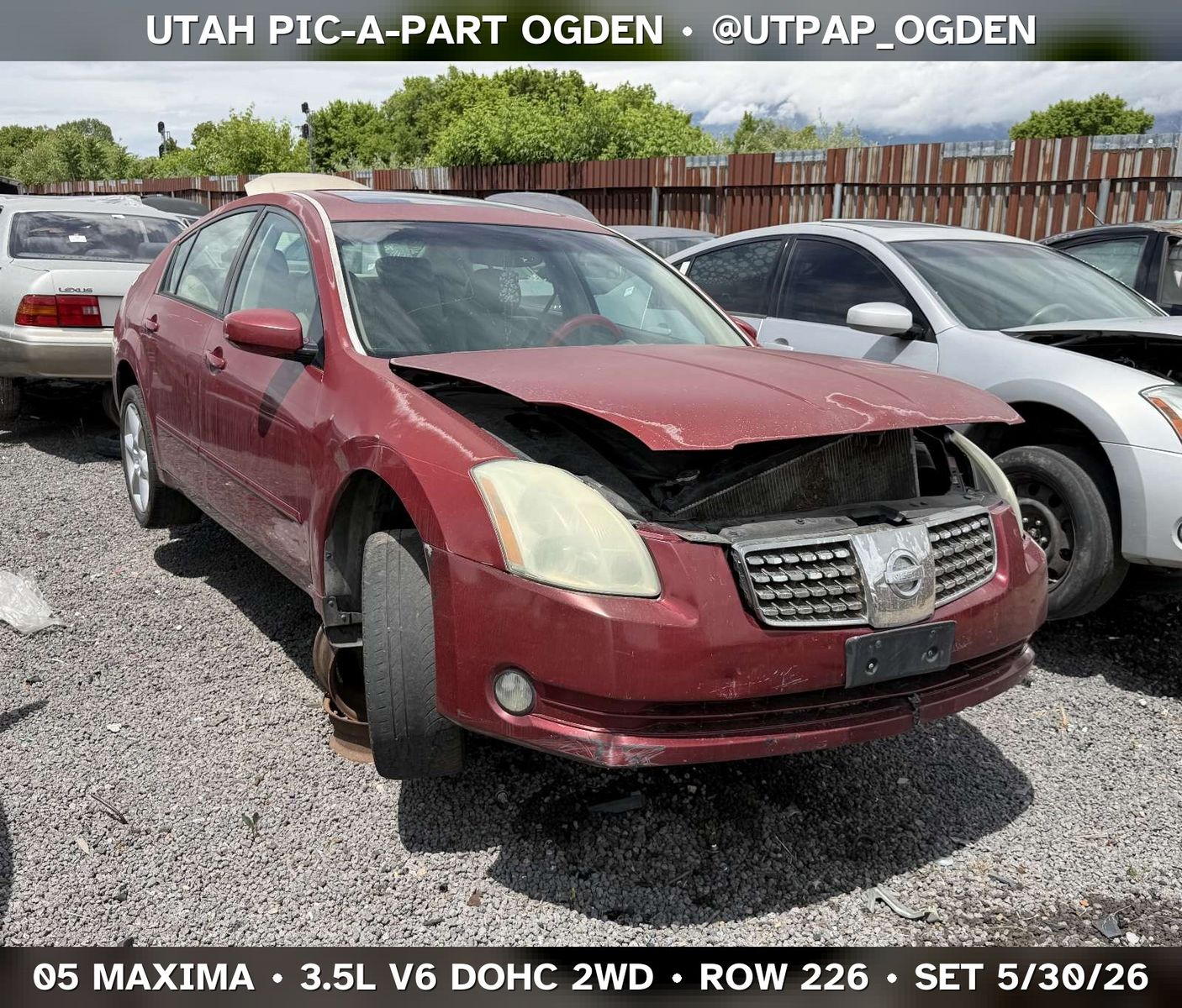 2005 Nissan Maxima Parts - UTPAP Ogden