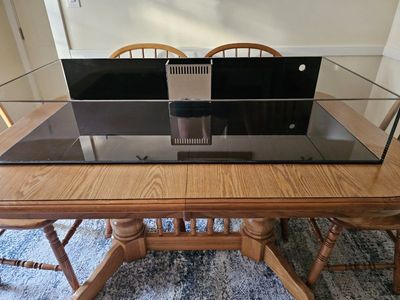 Advanced Acrylics - 48x24x8 - Rimless 1/2" thick Reef ready Frag tank with black back, black base (3/8").
