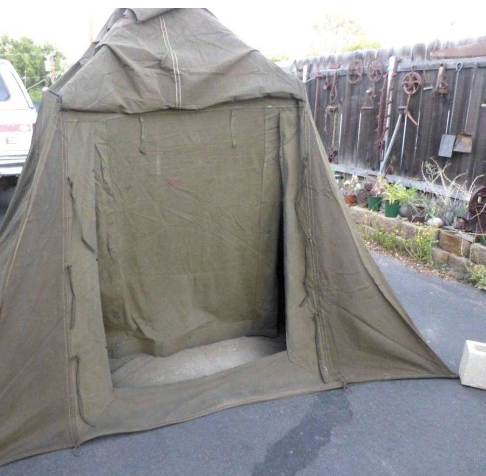 World War II military canvas tent