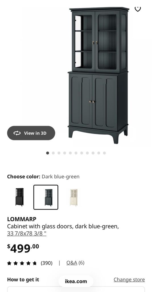 IKEA Lommarp Cabinet with glass doors