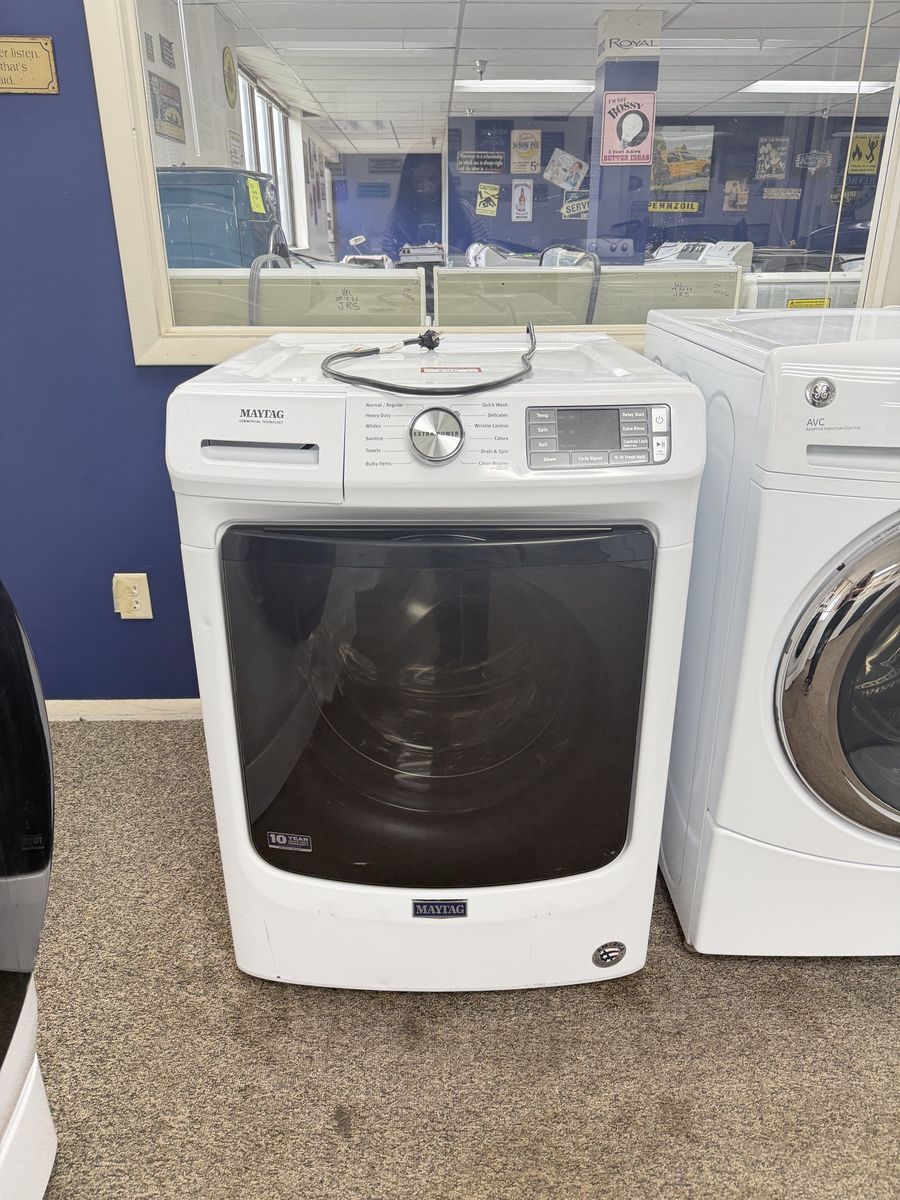 Maytag Front Load Washer White Electric Front Load
