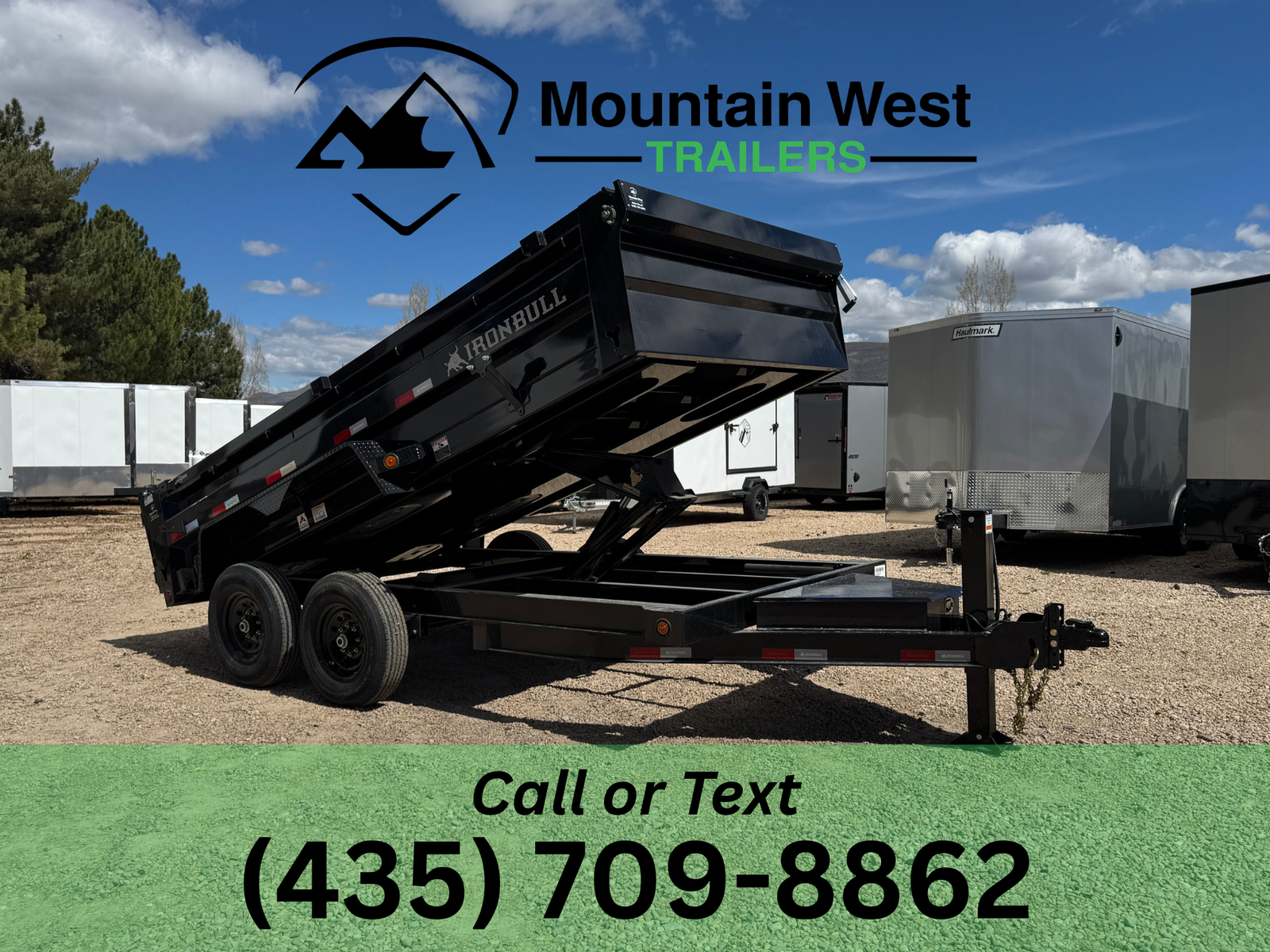 2026 Iron Bull Trailers 7X14-14.9K Dump Trailer w/ 24" Sides