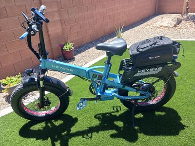 Heybike Mars 2.0 Folding Electric Bike with only 51 Miles on it, 1000 Watt Motor (Peak 1800) 12.5 Ah (600 W)