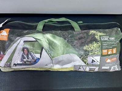 Ozark Trail 4-Person Dome Tent - Spacious & Weather Tested for Backpacking