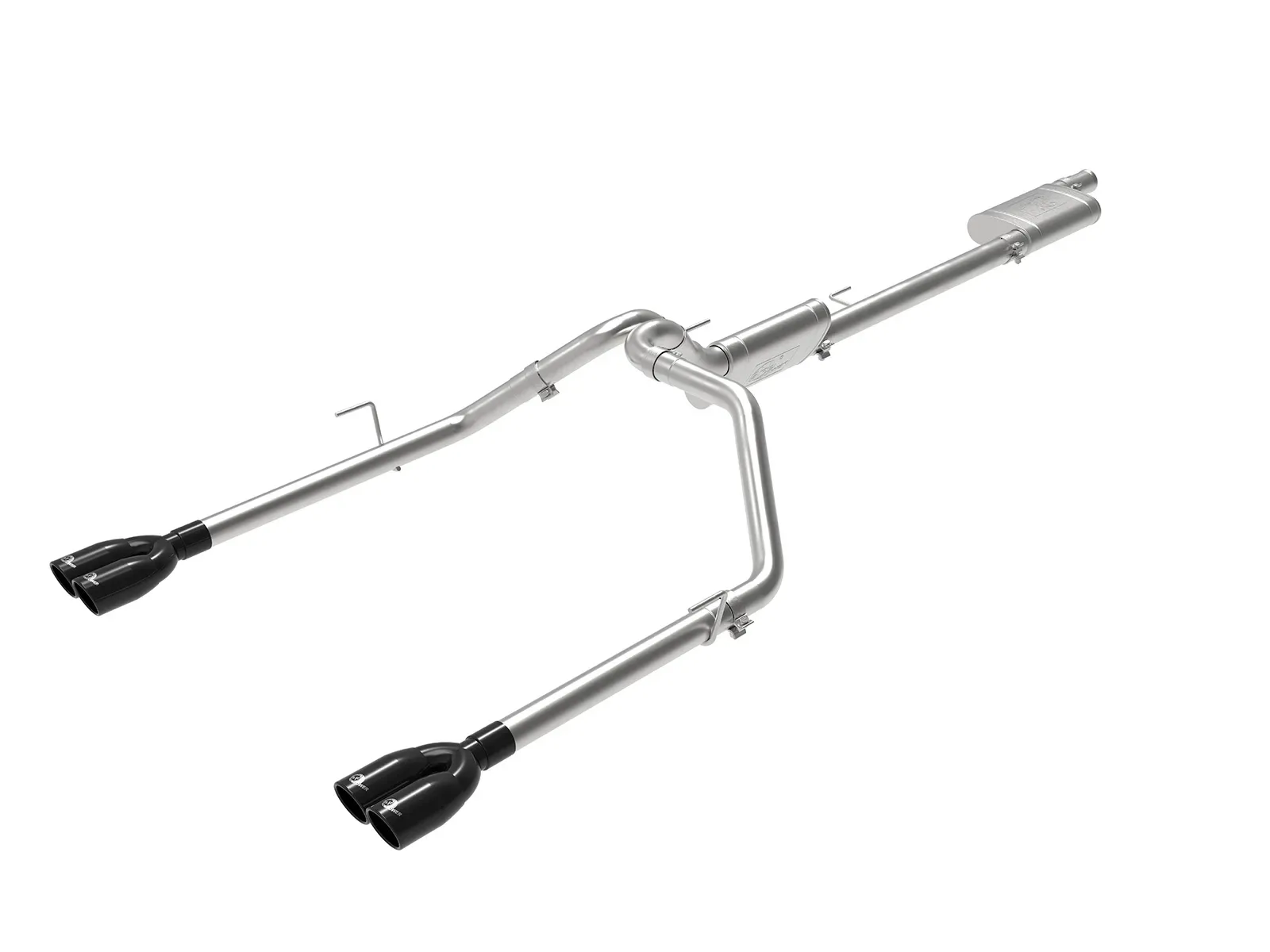 AFE Power 3" to 2.5" Vulcan Series Catback Exhaust  with black tips for 2020-2026 JT Jeep Gladiator AFE 49-38084-B
