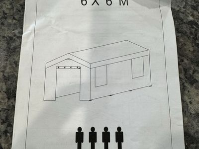 NEW 6 x 6 tent/carport cover