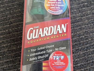 Penn Plax The Guardian 10"/110 Watt Submersible Aquarium Heater - Set to 72°F for 10 Gallons