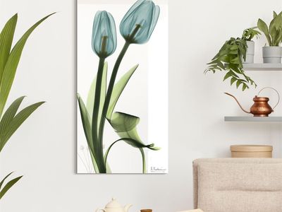 Blue Tulips Wall Art - 48x24in