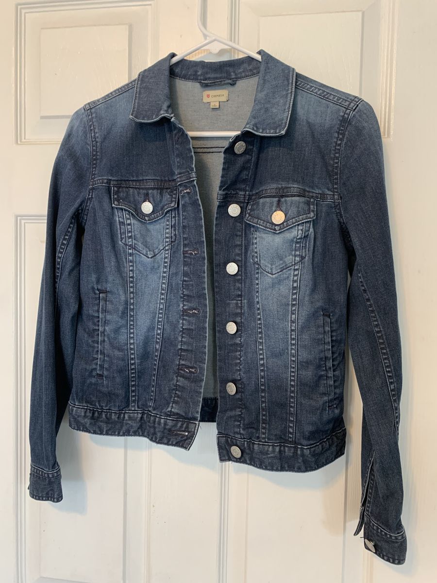 Women's Small Blue Denim Jacket by Cremieux