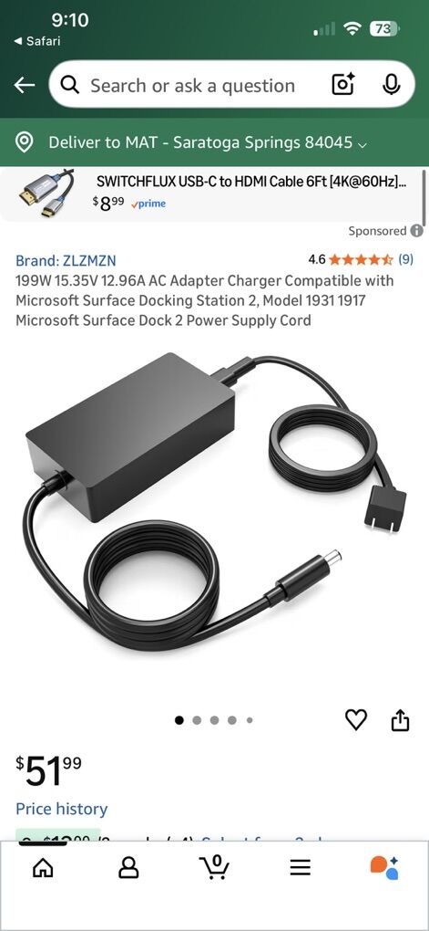 Microsoft Surface Dock 2 Power Supply