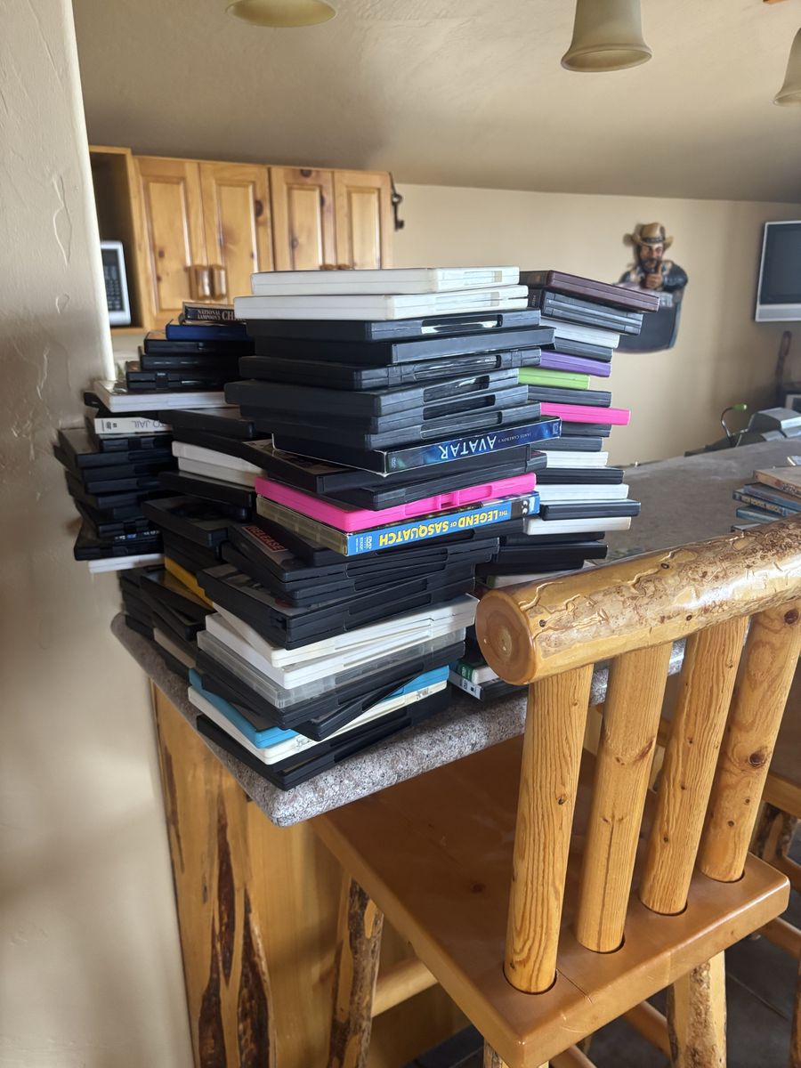 Large Lot of Mixed DVDs and VHS Tapes - Movies and TV Shows