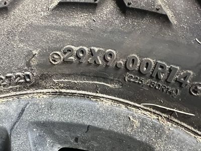 1 Polaris Rzr Wheel (2) New 29" Big Horns