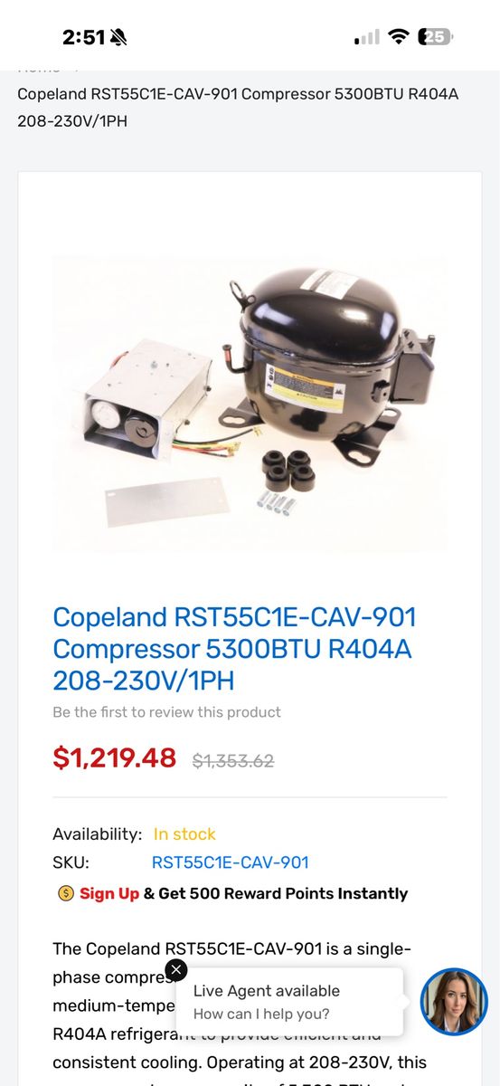 HVAC compressor