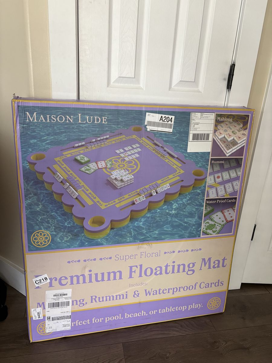 Maison Lude Premium Super Floral Floating Mat for Pool, Beach, Tabletop Games - New