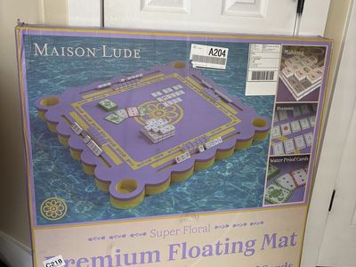 Maison Lude Premium Super Floral Floating Mat for Pool, Beach, Tabletop Games - New