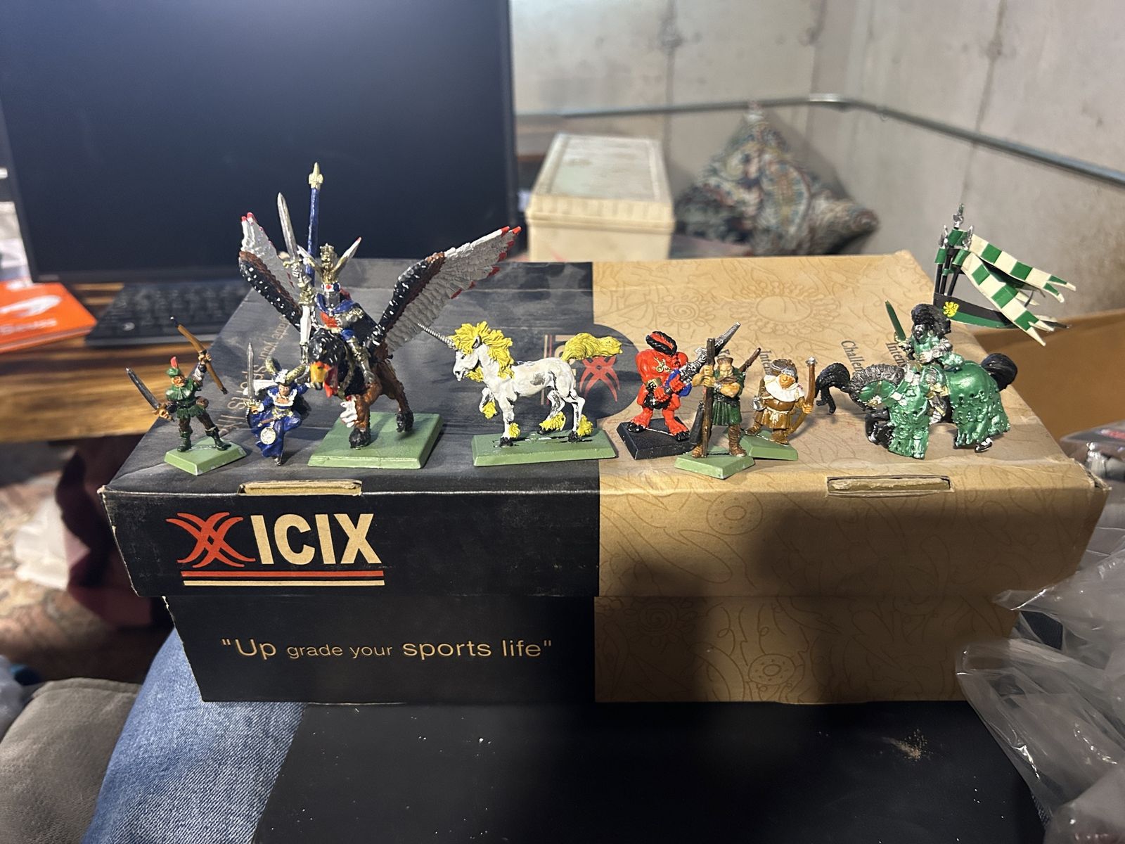 Assorted Warhammer Fantasy Miniatures Lot - Painted & Unpainted Figurines, Various Factions