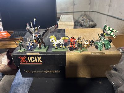 Assorted Warhammer Fantasy Miniatures Lot - Painted & Unpainted Figurines, Various Factions