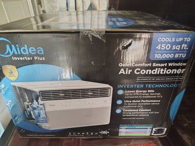 Midea Inverter Pluls QuietComfort Smart Window Air Conditioner 10,000 BTU - New