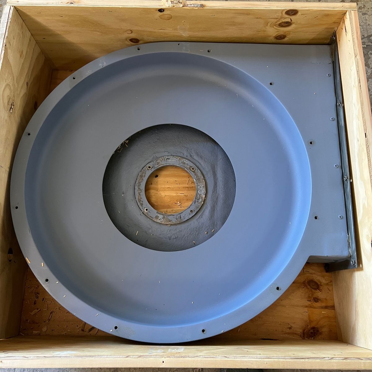 KOMATSU Housing a Inlet Sz 41.5" D x 8.5" H, Grey 58F-43-03260