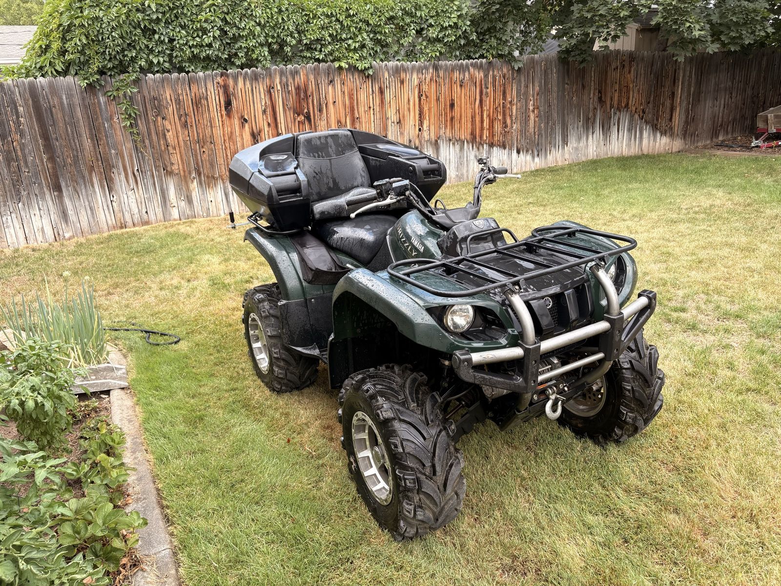 2005 Yamaha Grizzly 660 4x4 ATV Green - Winch, Front Bumper & Rear Storage Box