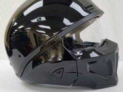Scorpion Exo Covert X Open-Face Helmet Gloss Black Size Medium (75-1605M)
