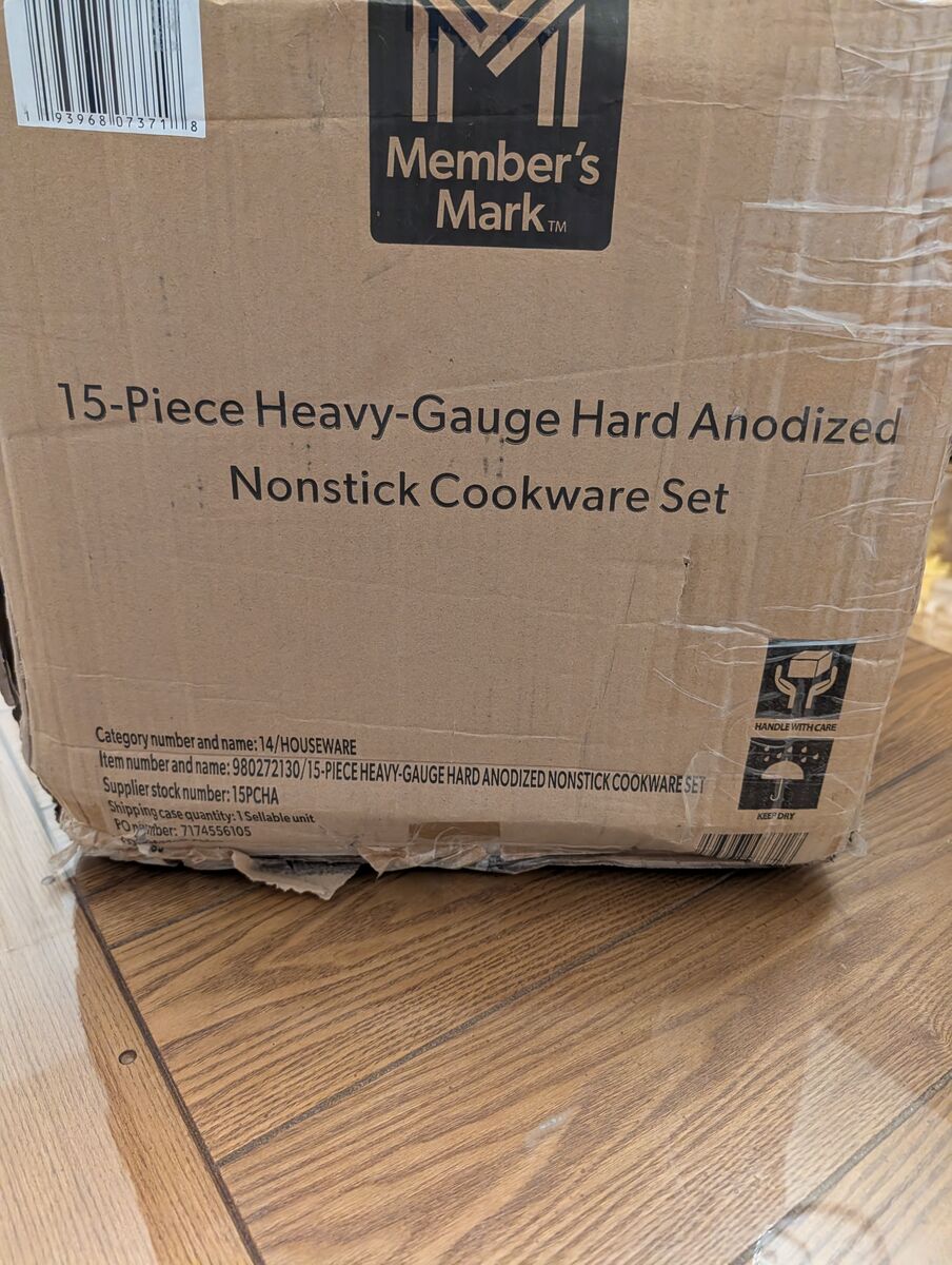 Member‘s Mark 15Piece Hard Anodized Nonstick Cookware Set