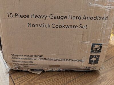 Member‘s Mark 15Piece Hard Anodized Nonstick Cookware Set