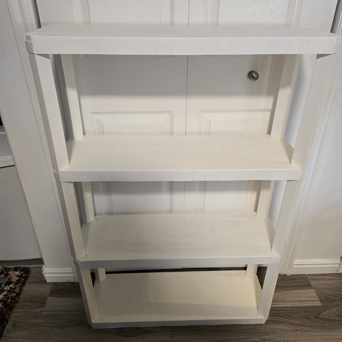 white four tier shelf