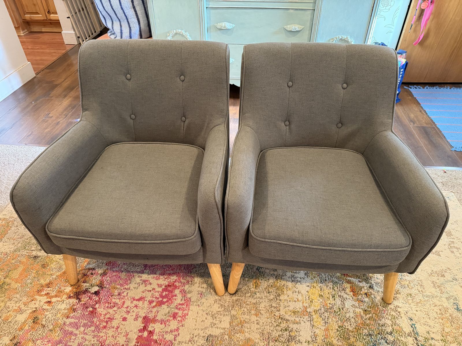 Gray chairs