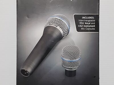 Samson CS Series Microphone with 2-Interchangeable Capsules - for Singing, Playing Instruments, Voice Recording and More