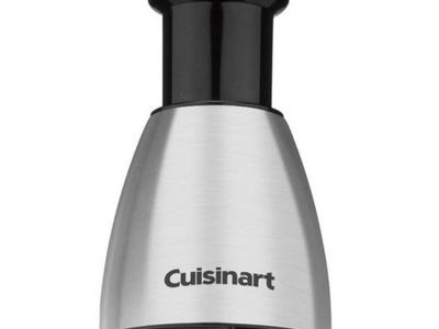 Cuisinart Silver Push Chopper: Stainless Steel Manual Food & Vegetable Chopper, Dishwasher-Safe