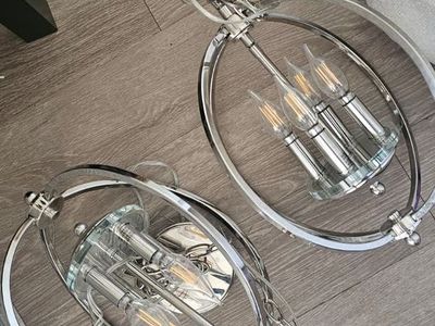 Set of 4 light pendants