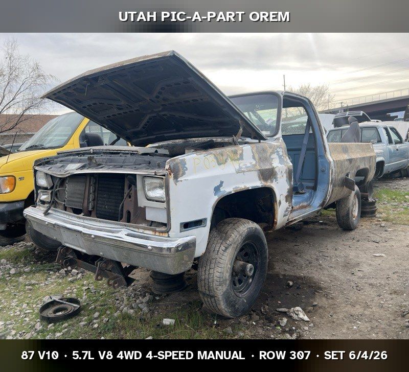 1987 Chevrolet V10 Parts - UTPAP Orem