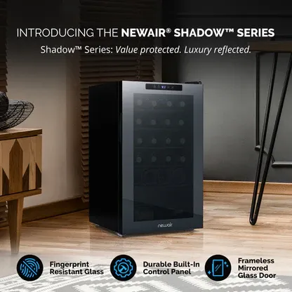 Mini Wine Fridge, 24-Bottle Freestanding Wine Cooler (Brand New)
