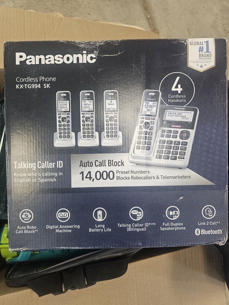 panasonic home or business cordless phone set