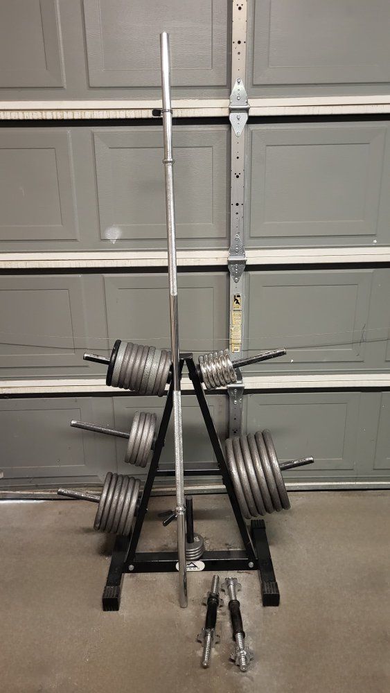 310 pounds of weights