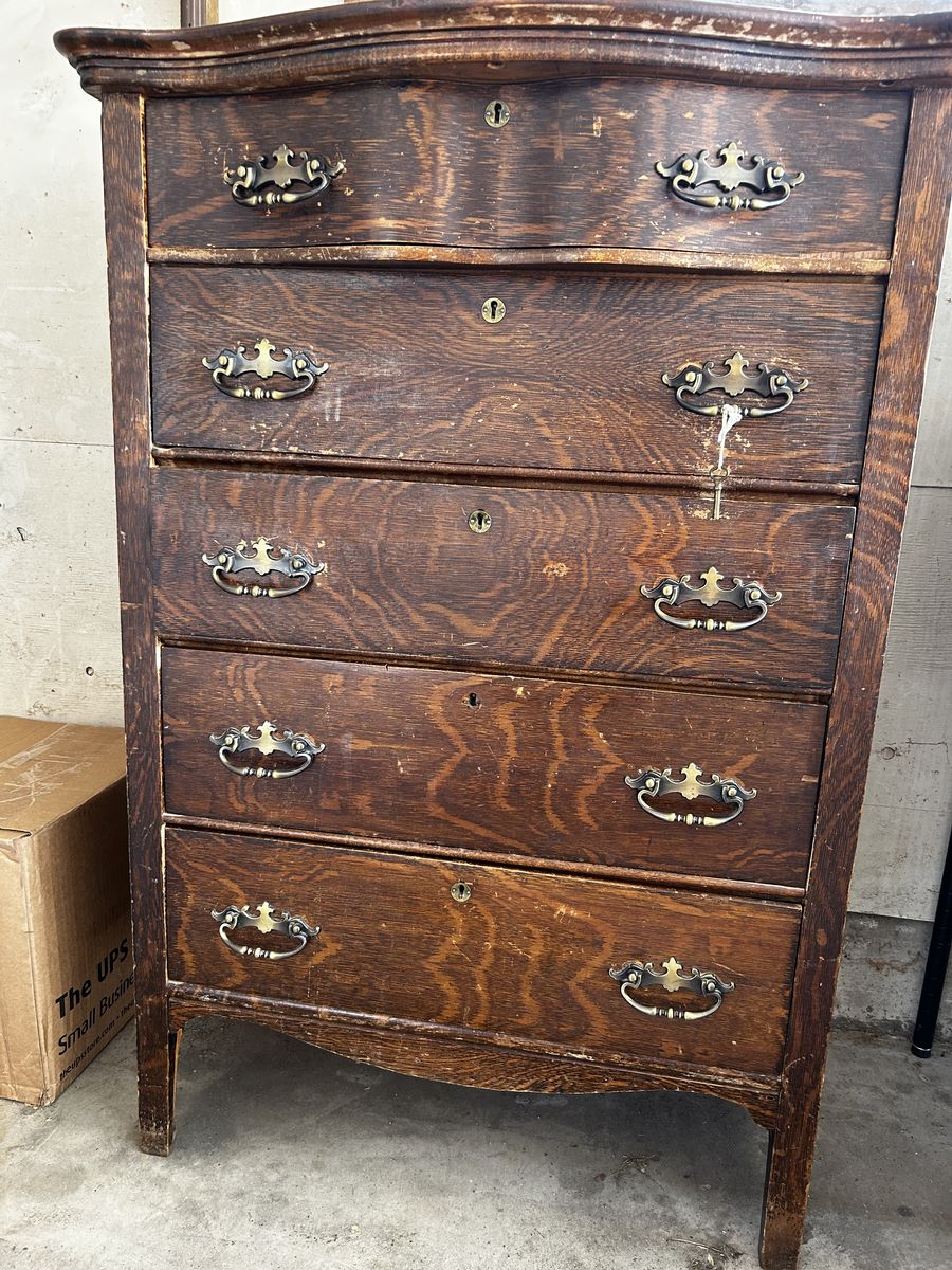 Vintage High-Boy Chest of Drawers