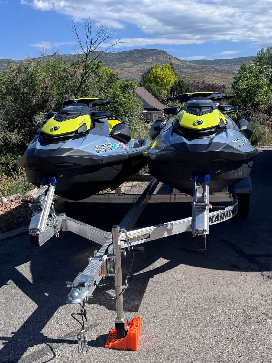 2022 Sea-Doo GTI 130 SE (x2) with Karavan Trailer - Excellent Condition, Low Hours