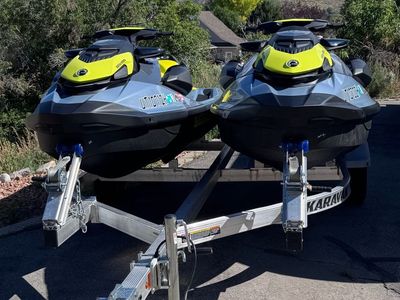 2022 Sea-Doo GTI 130 SE (x2) with Karavan Trailer - Excellent Condition, Low Hours