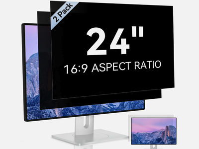 Mamol 24in Computer Monitor Privacy Screen Filter 16:9 Anti-Glare 2 Pack