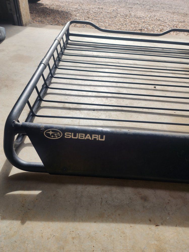 Subaru OEM Black Roof Cargo Basket Rack
