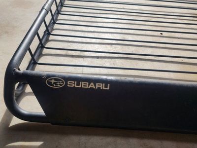 Subaru OEM Black Roof Cargo Basket Rack