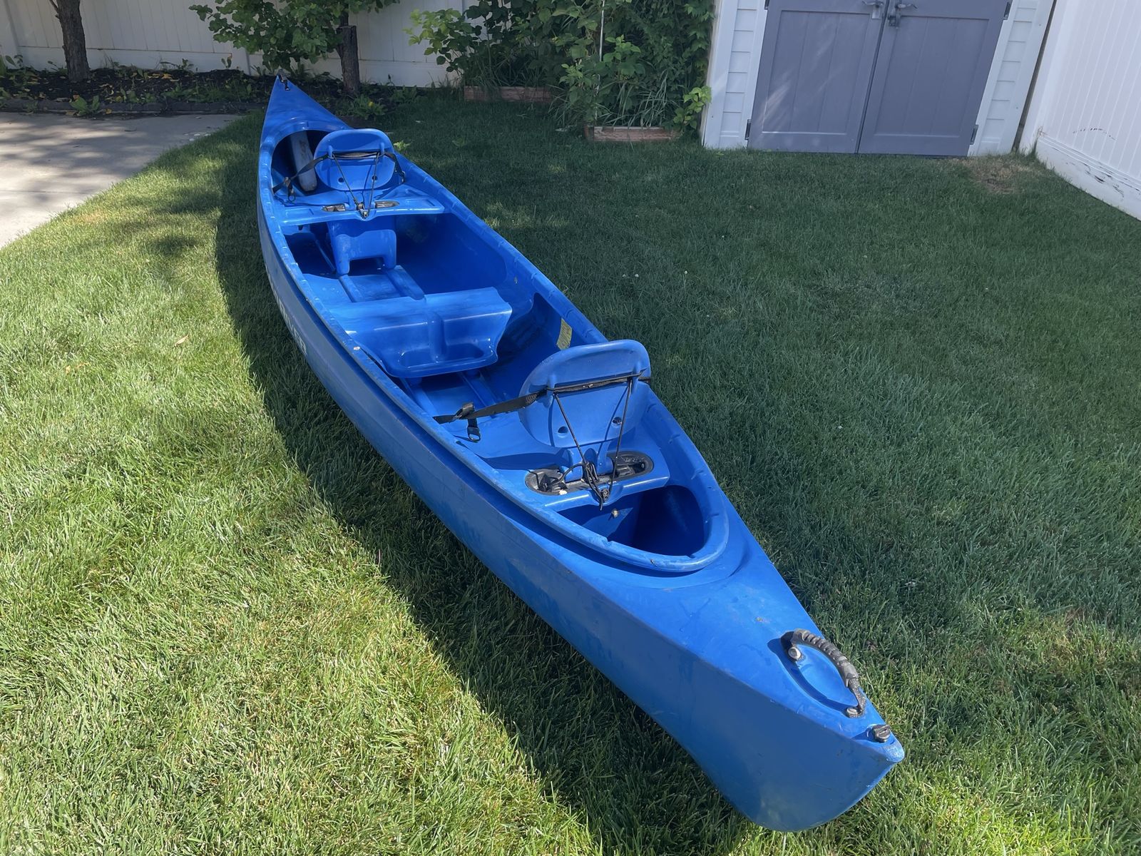 Adventure 16 Two-Person Blue Canoe