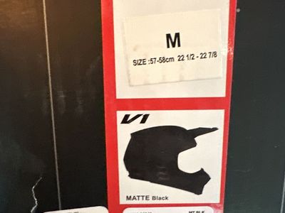 Fox matte black helmet medium